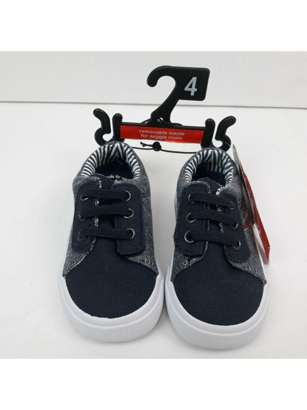Wonder Nation Boys Toddler Slip On Tennis Shoes Sneakers Adjustable Baby Size 4